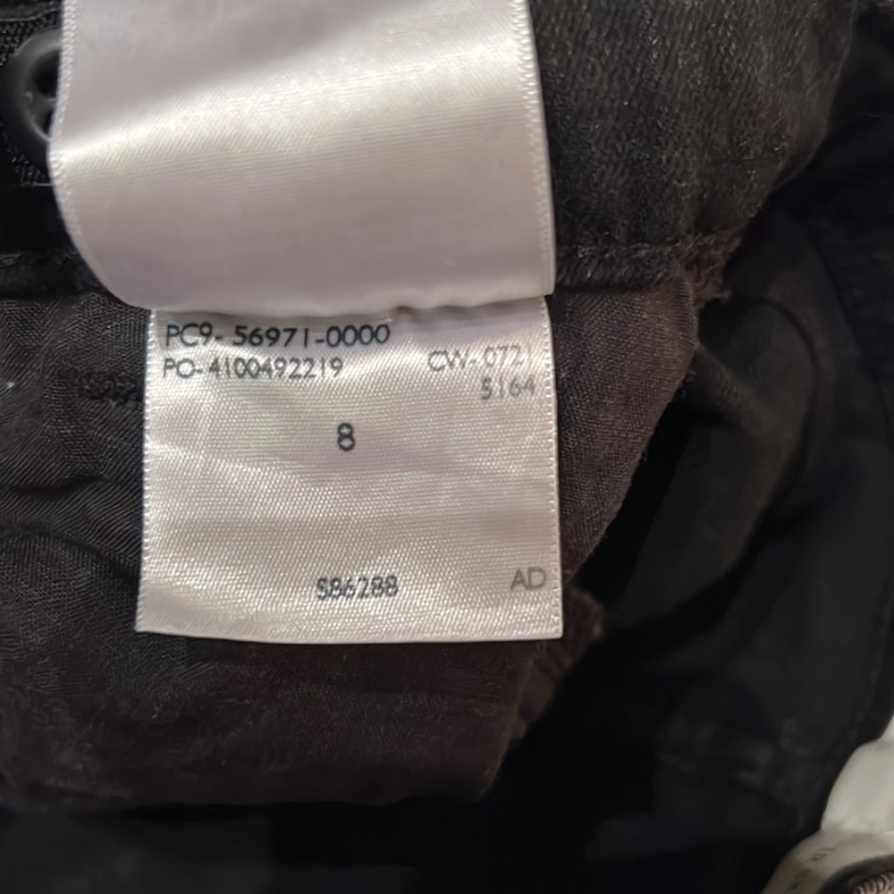 Levi Strauss signature black denim super skinny jeans distressed pants 8 girls​​ - Picture 12 of 13
